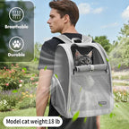 Pet Backpack Carrier ，Large Cat Carrier Backpack Up to 20 Lbs - Image 3