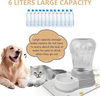 1.6 Gallon Automatic Dog Water Dispenser, Premium Large Capacity Gravity Pet - Image 2