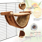 BWOGUE Winter Warm Bird Nest Bed Hanging Hammock Snuggle Hut Parrot House Tent - Image 4