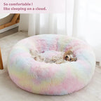 WNPETHOME Donut Dog Beds Large Sized Dog, Anti-Anxiety Caming Large Pet Bed - Image 2