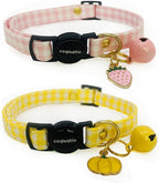 2 Pack Cotton Breakaway cat Collars by Cognatio