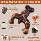 Dog Chew Toys for Aggressive Chewers Almost Indestructible Dog Toys, Bacon - Image 2