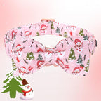 Christmas Dog Collar, Christmas Tree and Snowman Print Cute Winter Holiday - Image 3
