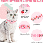 BINGPET AirTag Cat Collar with Bells, Upgraded Safety Elastic Cat Collar with - Image 6
