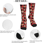 D-Story Custom Face Socks, Personalized Photo Picture on Socks, Unisex Athletic - Image 6
