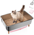 Stainless Steel Sifting Litter Box by Dounapi