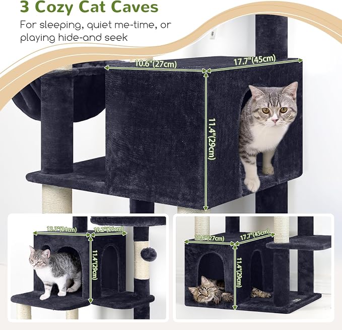Globlazer Cat Tree Tall, 71 inches Cat Tower - Image 3
