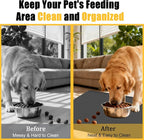 Large Dog Mat for Food and Water, 31.8"x23.8" Silicone Pet Feeding Mats - Image 3