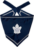 Pets First NHL Toronto Maple Leafs TIE Bandana, Size Small/Medium. Dog Bandana by PETSFIRST