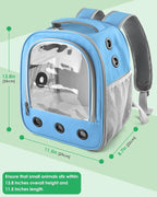 Guinea Pig Carrier Backpack, Portable Rabbit Travel Carring Bag - Image 2
