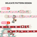 Christmas Cat Collar, Unique Style Paws Kitten Collars, Cute Cats Collar - Image 2