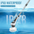 Electric Fish Tank Cleaner, Aquarium Spin Cleaning Brush, IPX8 Waterproof - Image 6