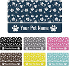 Personalized Dog Food Mat Custom Pet Feeding Absorbent Mats by Xspatroias