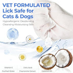 Pet Cleaning Glove Wipes for Dogs & Cats, Hypoallergenic Deodorizing Disposable - Image 2
