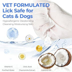 Pet Cleaning Glove Wipes for Dogs & Cats, Hypoallergenic Deodorizing Disposable - Image 2