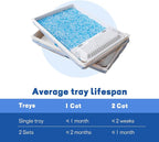 Crystal Cat Litter and Disposable Litter Trays 2 Sets Compatible - Image 4