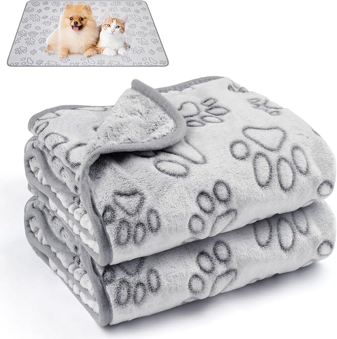 Dog Blankets for Small, Medium Dogs, Puppy Blanket Washable, Dogs Essentials by Unknown