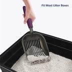 WePet Cat Litter Scoop, Non-Stick Plated Aluminum Alloy Sifter, Kitty Durable - Image 7