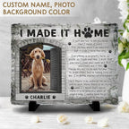 Personalized Polychromatic Rock Plaque: 'I Made It Home' - Image 2