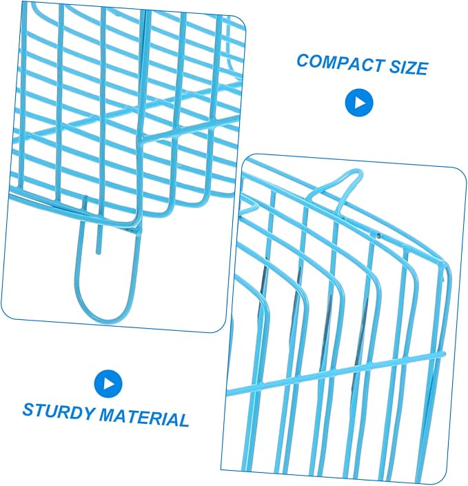 Milisten Portable Bird Carrier Travel Cage Lightweight Handheld Wire Cage - Image 4