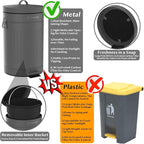 PAWZIDEA Dog Poop Trash Can Outside Odor Control, 3.1Gallon Large Pet Poop Can - Image 6