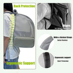 Bird Backpack Carrier with Front Zipper Opening, Portable Bird Travel Carrier - Image 5