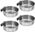 4 Pcs Medium Bird Feeding Dish Cups, Parrot Food Bowl Cage by DVHEY