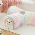 Tempcore Plush Pet Cat Tunnel Tube Cat Toys 3 Way Collapsible, Tunnels - Image 5