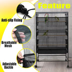 Bird Cage Seed Catcher Large Bird Cage Cover 118 * 31 inches Adjustable Net - Image 4