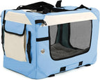 Collapsible Travel Dog Crate Portable Soft-Sided Pet Kennel Extra Large Cat - Image 3