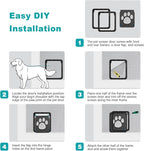 Ownpets Dog Screen Door, Inside Door Flap 12x14x0.4 Inch, Lockable Pet Screen - Image 6