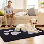 Buganda Dog Door Mat for Muddy Paws, Absorbent Dirt Trapper Washable Indoor - Image 8