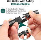 Cat Collar with AirTag Holders, Reflective Breakaway Safety Collars, Bells and - Image 7