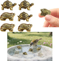 6 Pcs Copper Bath Disks Ornaments Mini Turtle Shape, Retro Copper Birdbath by Unknown