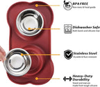 Hubulk Pet Dog Bowls 2 Stainless Steel Dog Bowl - Image 2