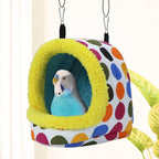 Litewoo Bird Hanging Hammock Winter Warm Parrot Nest House Bed Plush Snuggle - Image 4