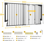 Cumbor 35.1–55" No Bottom Bar Baby Gate - Image 8