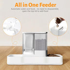 Yummy Sam Automatic Small Pet Feeder and Water Dispenser, 2 in 1 Gravity Cat - Image 3
