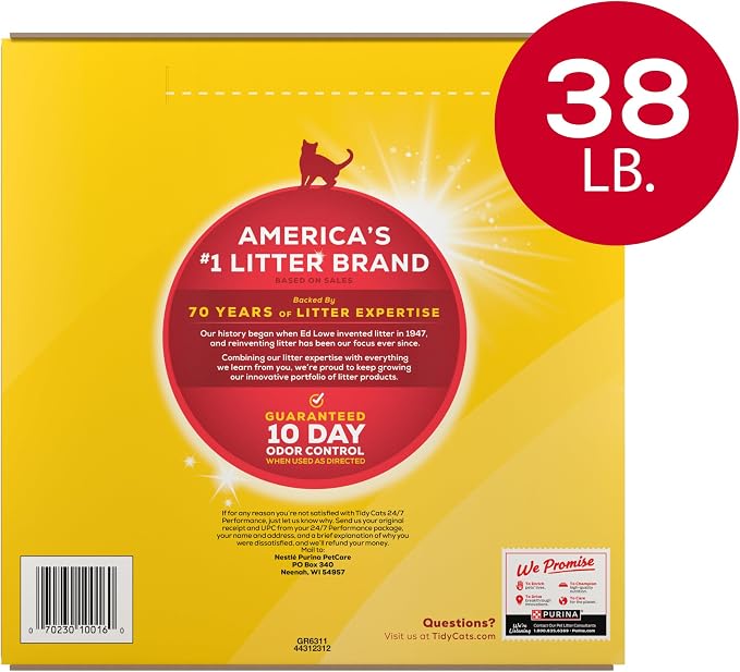 Purina Tidy Cats Clumping Cat Litter, 24/7 Performance Multi Cat Litter - 38 - Image 9
