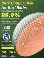 Mellbree 3-Pack Bird Bath Copper Disk, 0.6mm Reinforced 99.99% Pure Copper - Image 4