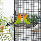 Okllen Bird Perch Stand, Bird Cage Platform Wire Patio Sundeck Playground - Image 8
