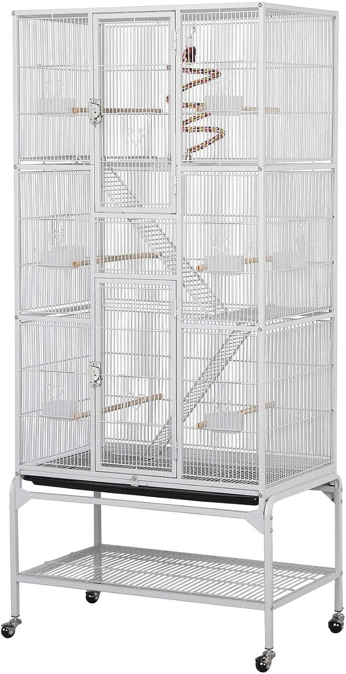 Yaheetech 69'' Extra Large Bird Cage Metal Parrot Cage w/Detachable Stand by Yaheetech