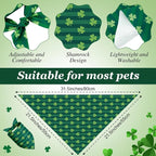 Weewooday 50 Pcs St Patricks Day Bandanas Bulk - Image 3