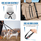 Dog Seat Belt for Car, Dual Pet Vehicle Headrest Restraint Safety Seatbelt - Image 5