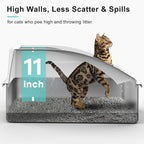Stainless Steel Litter Box | XL Enclosed Cat Litter Boxes - Image 2