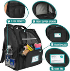 PetAmi Dog Backpack Carrier for Small Large Cat, Ventilated Pet Hiking Backpack - Image 3