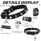 EXPAWLORER Leather Cat Collar for Girl Boy- Adjustable Pet Collar - Image 3