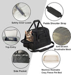 kathson Rabbit Travel Carrier Bag Airline Approved Pet Pocket Breathable Mesh - Image 3