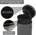 PAWZIDEA Dog Poop Trash Can Outside Odor Control, 3.1Gallon Large Pet Poop Can - Image 2