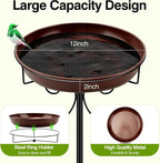 Daoeny Heavy Duty Bird Baths for Outdoors, 35In Outdoor Freestanding Birdbaths - Image 2